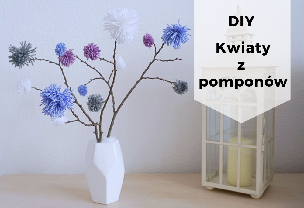DIY Kwiaty z pomponów